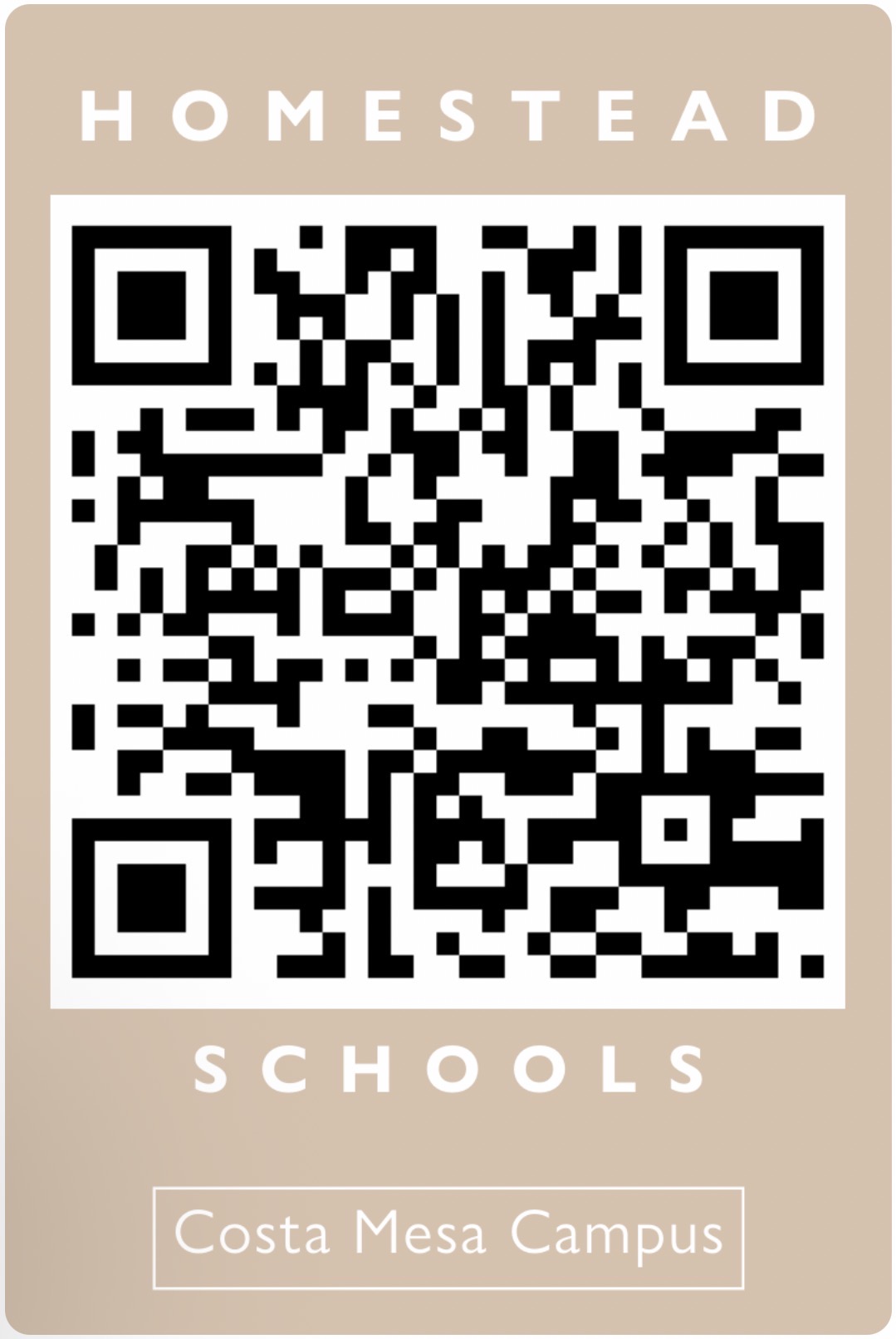 Homestead Schools Costa Mesa QR code